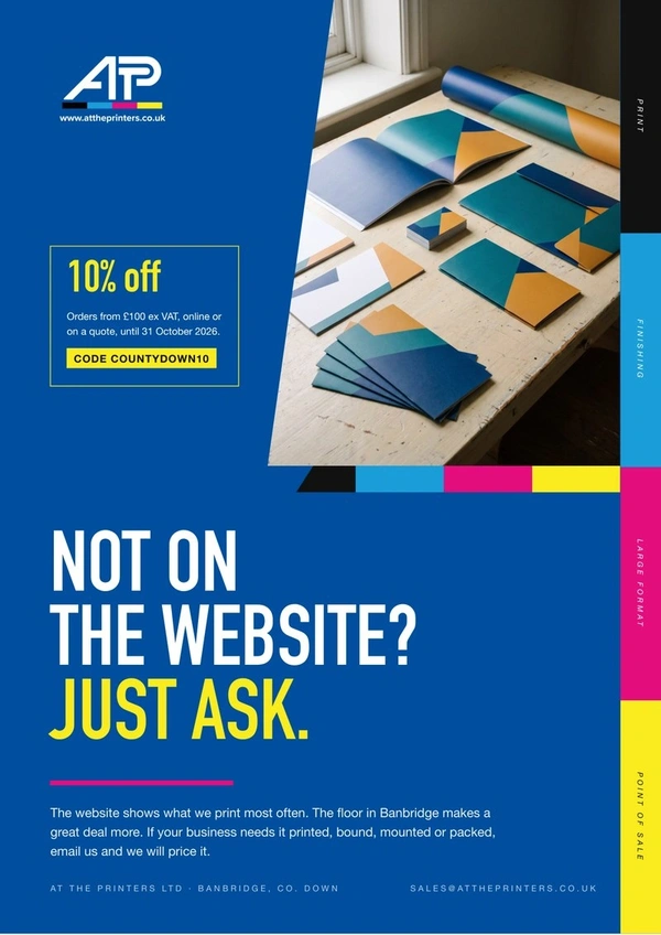 At The Printers brochure cover: Not on the website? Just ask.