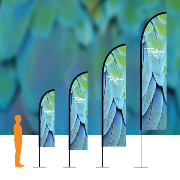 Feather product image with background