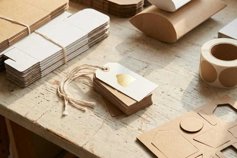 Printed boxes, swing tags and stickers